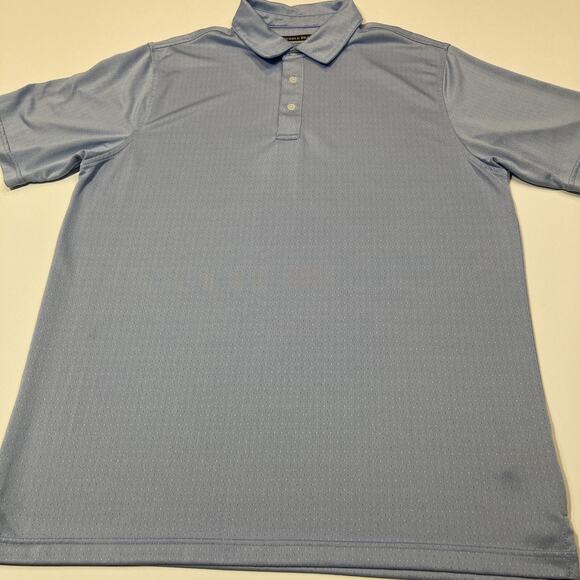 Pebble Beach Mens Shirt Size XL Blue Polo Short Sleeve Collared Golf T Dry-Luxe - Picture 2 of 11